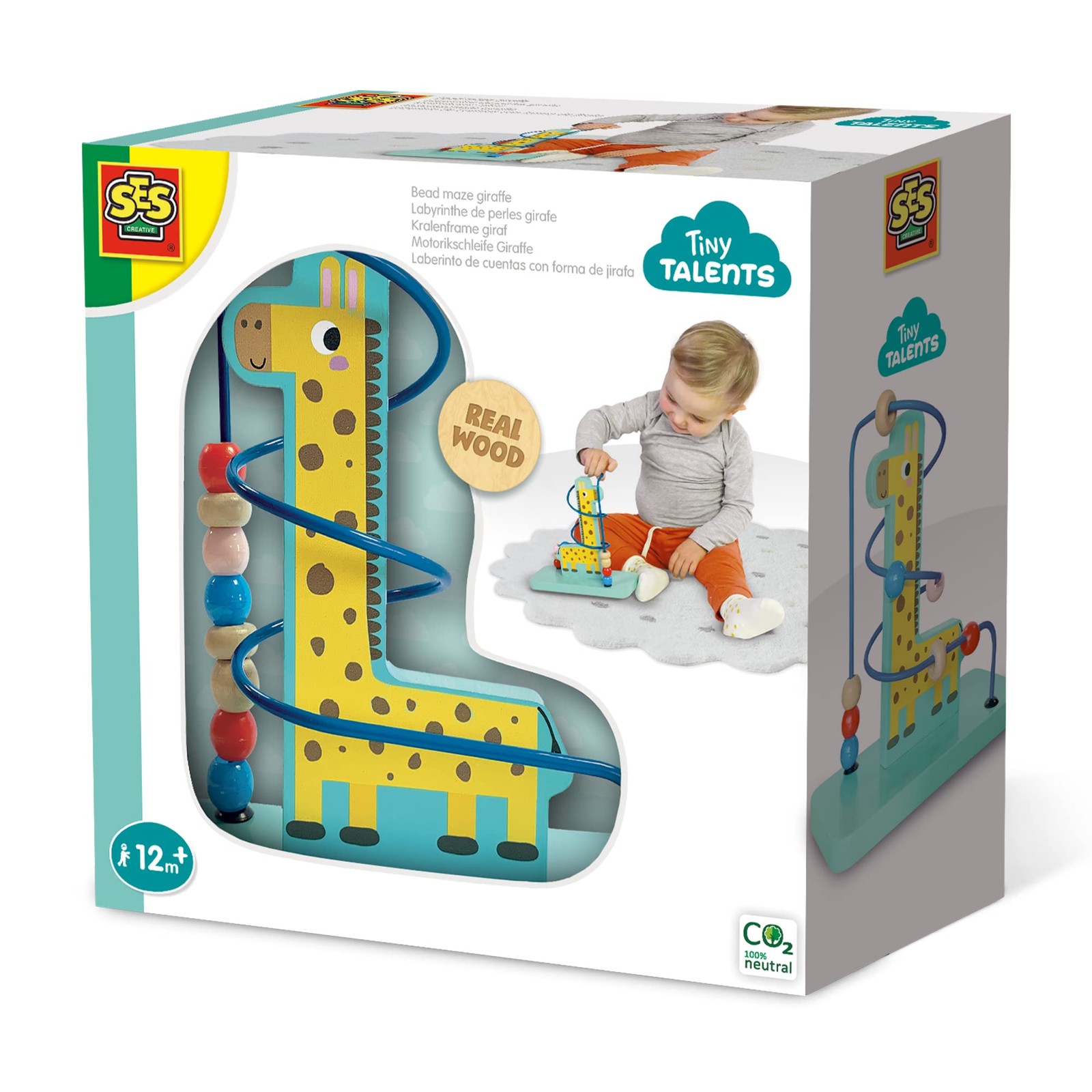 SES Creative 13119 Bead Maze Giraffe, Small