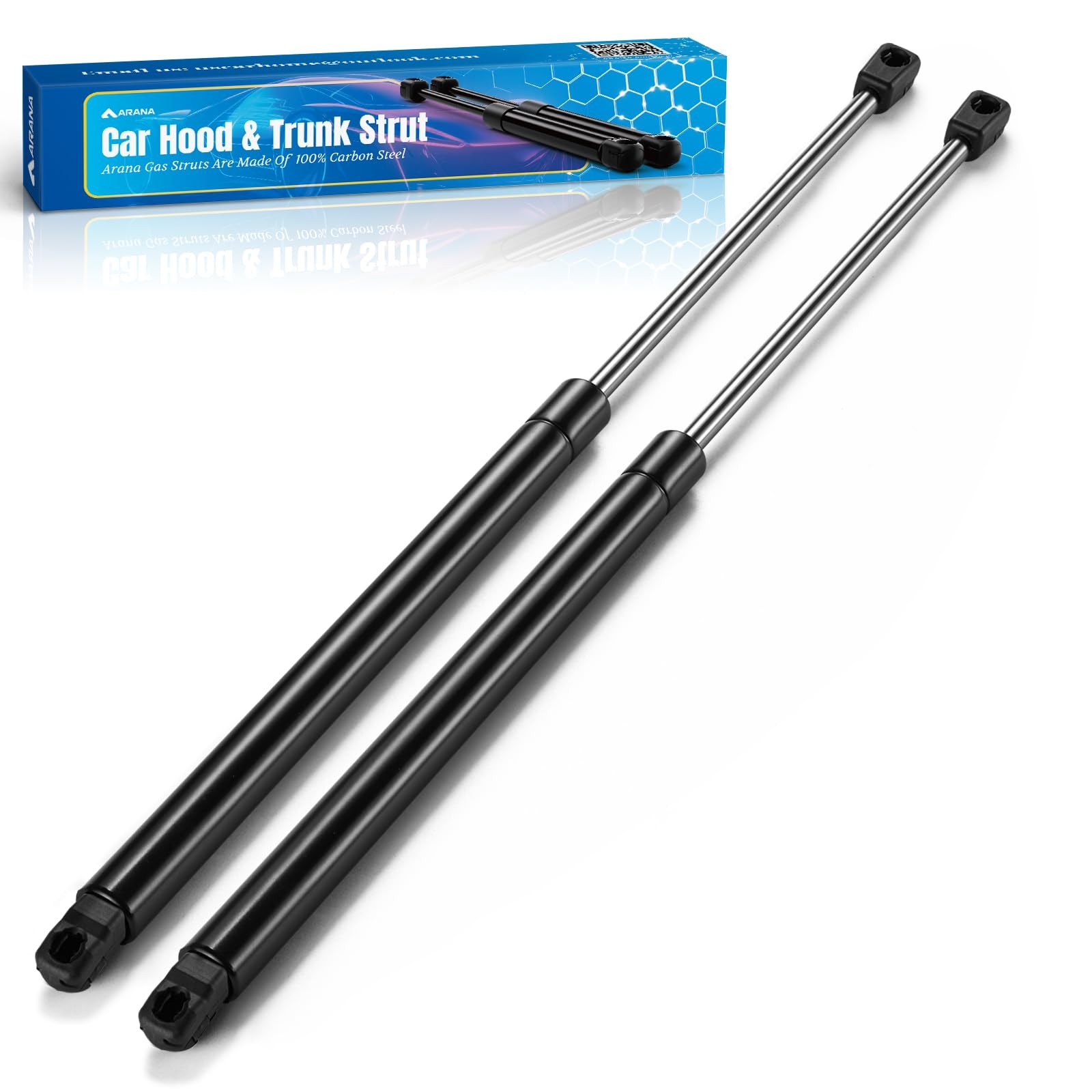 ARANA Qty(2) Hood Struts Lift Support Campatible with Lexus RX350 Black
