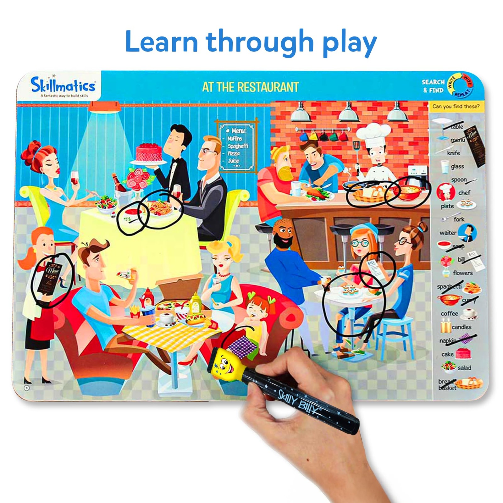 SEARCH AND FIND Educational Game Activity Preschool Learning Kids SKILLMATICS