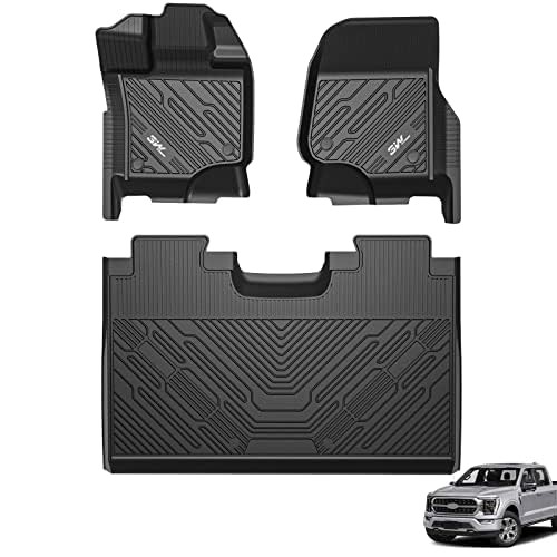 3W Floor Mats for Ford F-150 2015-2025 2026 & F150 Lightning 2022-2025 SuperCrew