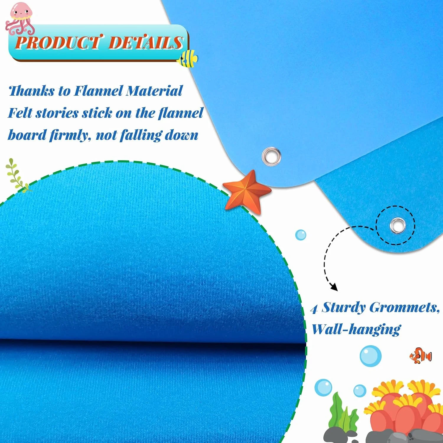 Craftstory 3.5 Feet Flannel-Board for Toddlers Preschool as Kids Felt Stories Ac