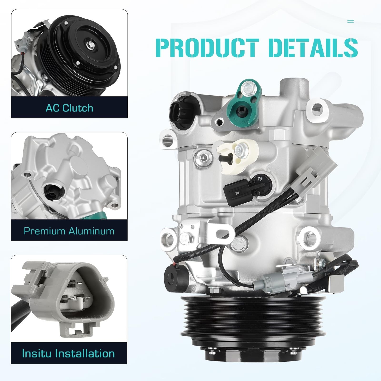 Air Conditioner AC Compressor for Lexus ES350 3.5L 2012-2018, RX350 3.5L 2010…