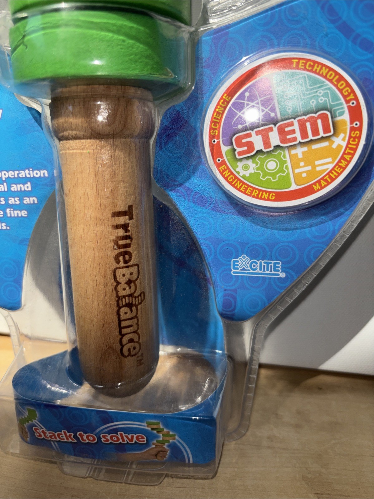 True Balance Coordination STEM Wooden Game Green Fine Motor Skills By Excite NEW