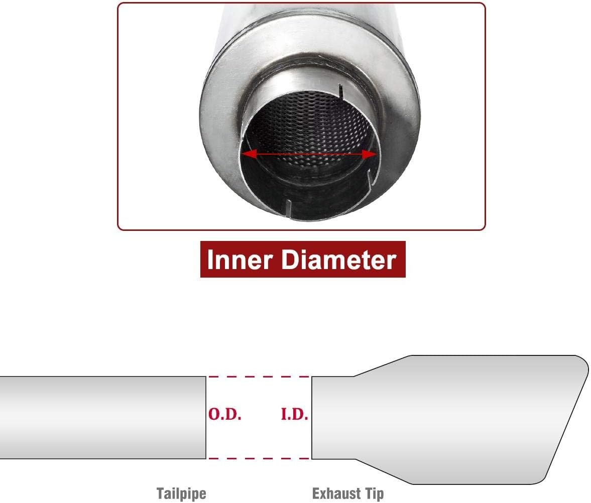 4″ Inlet Diesel Exhaust Muffler 7″ x 24″ Body 30″ Whole Length XS2772