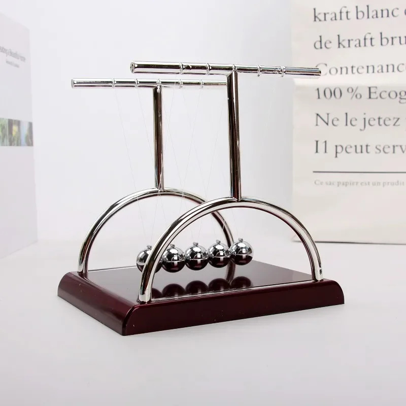 Perpetual Motion Collision Newton Cradle Steel Balls School Teaching Physics Toy