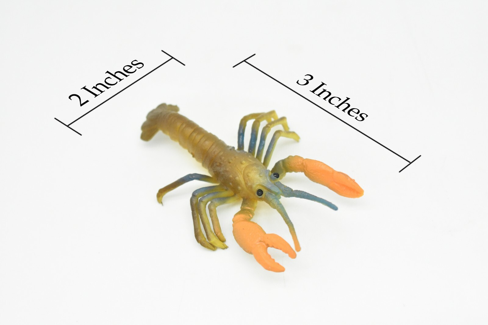 Lobster Toy, Model, Figure, Rubber Replica, Hand Painted Lobster 3″ CWG222 BB46