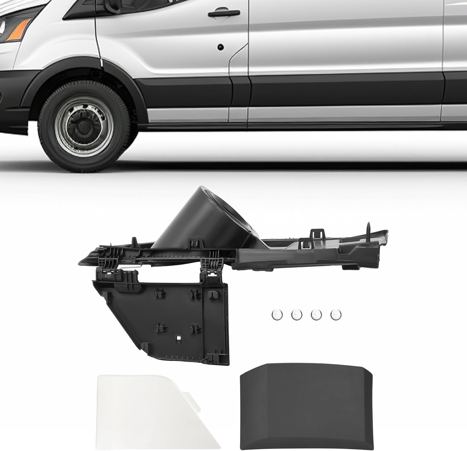 HECASA Fuel Gas Filler Pocket Housing Hinge Door Cover Compatible with 2015-2023