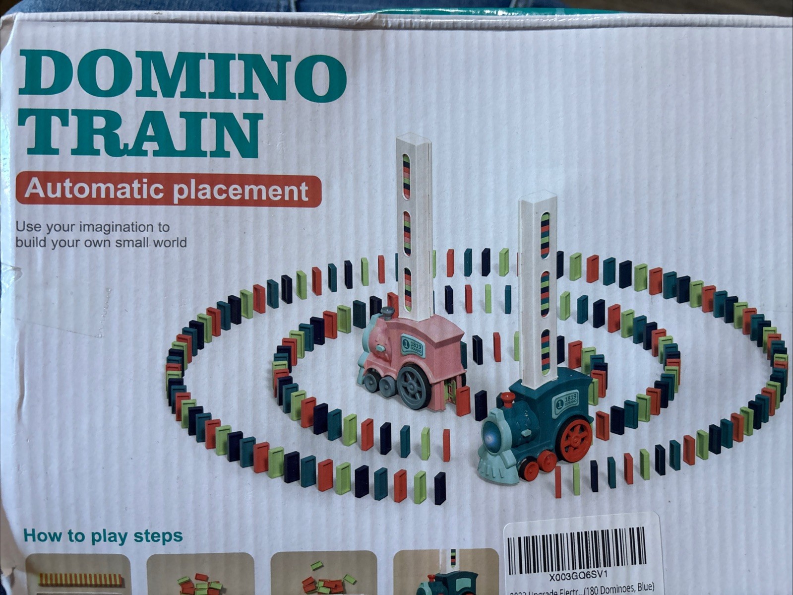 Automatic Domino Train Toy Set – Building & Stacking Blocks for Kids Ages 3-8 |