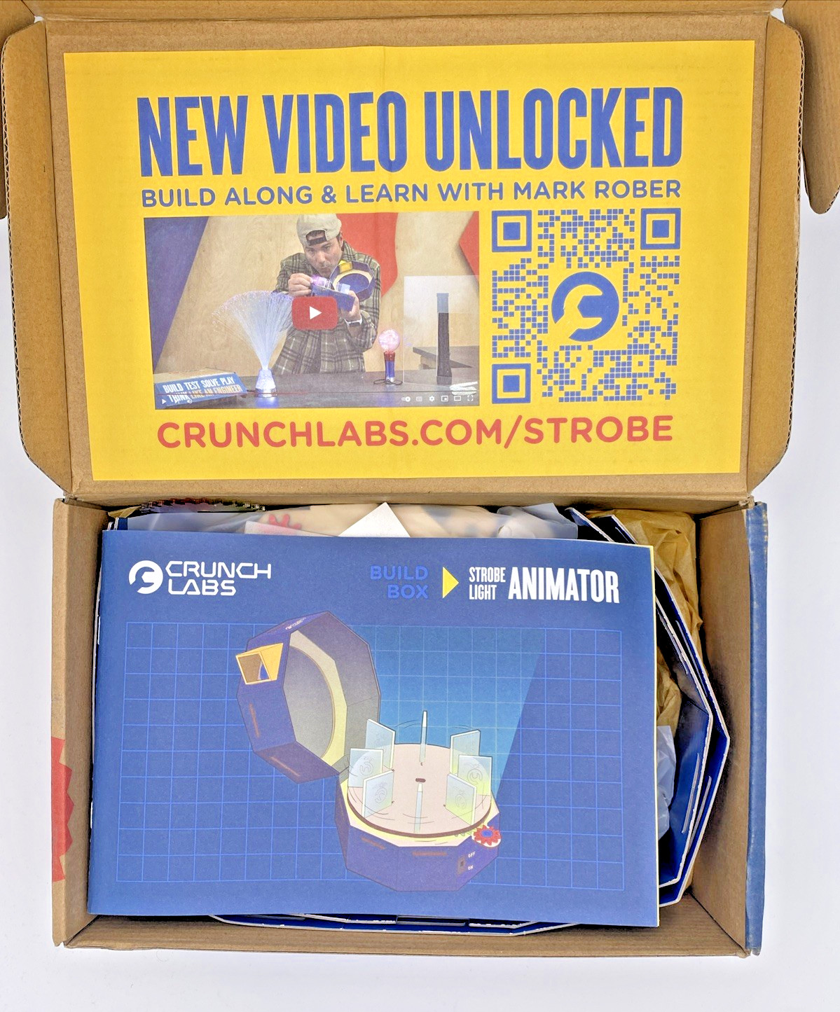 Crunch Labs Strobe Light Animator Builder Box Mark Rober STEM Kit