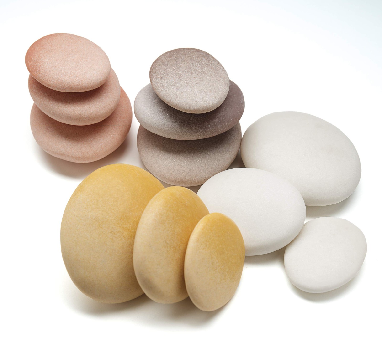 Yellow Door YD1039 Natural Sorting Stones – Set of 12 tactile Stacking Pebbles i