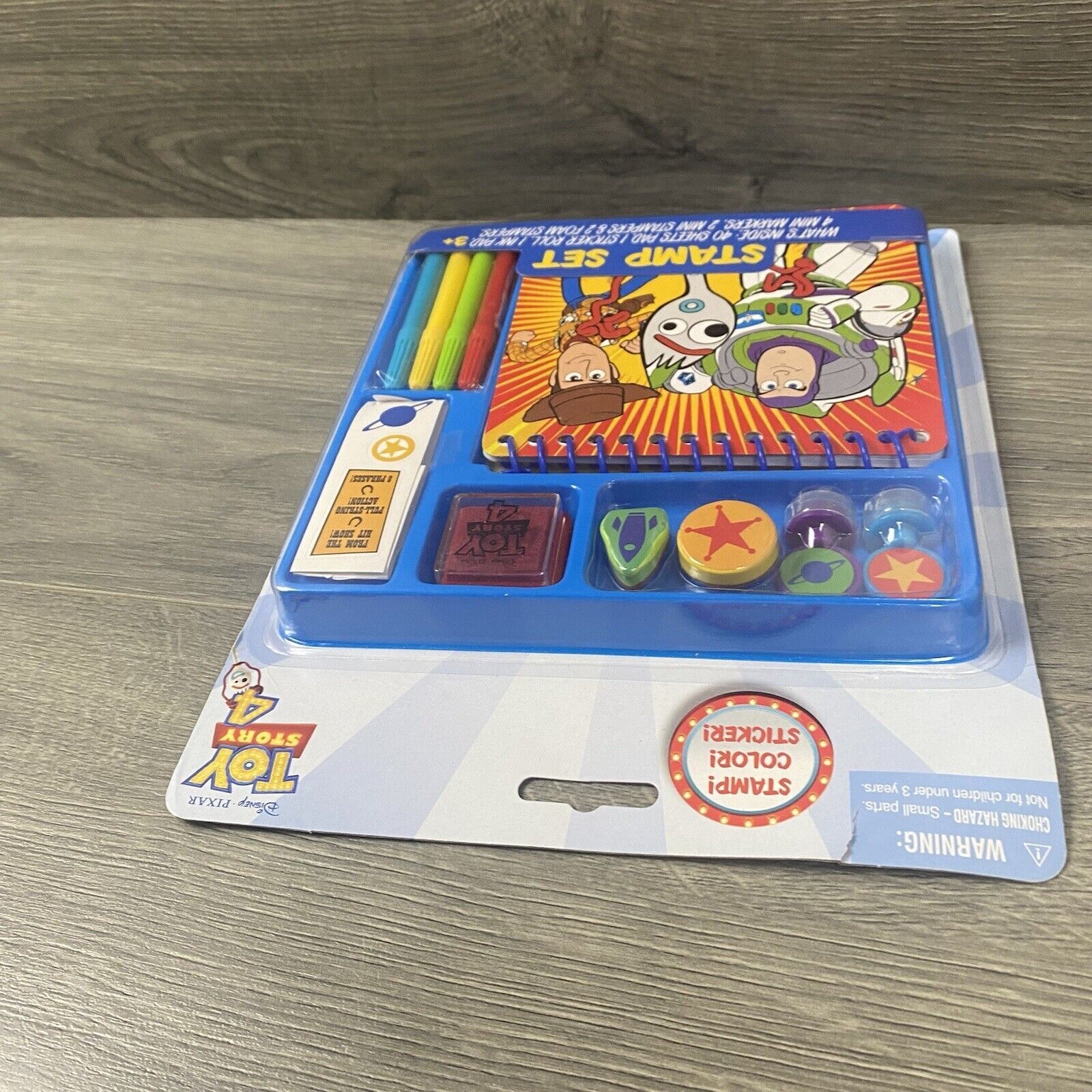 Toy Story 4 Stamp Set New Sealed Children Activity Stickers Stampers Markers