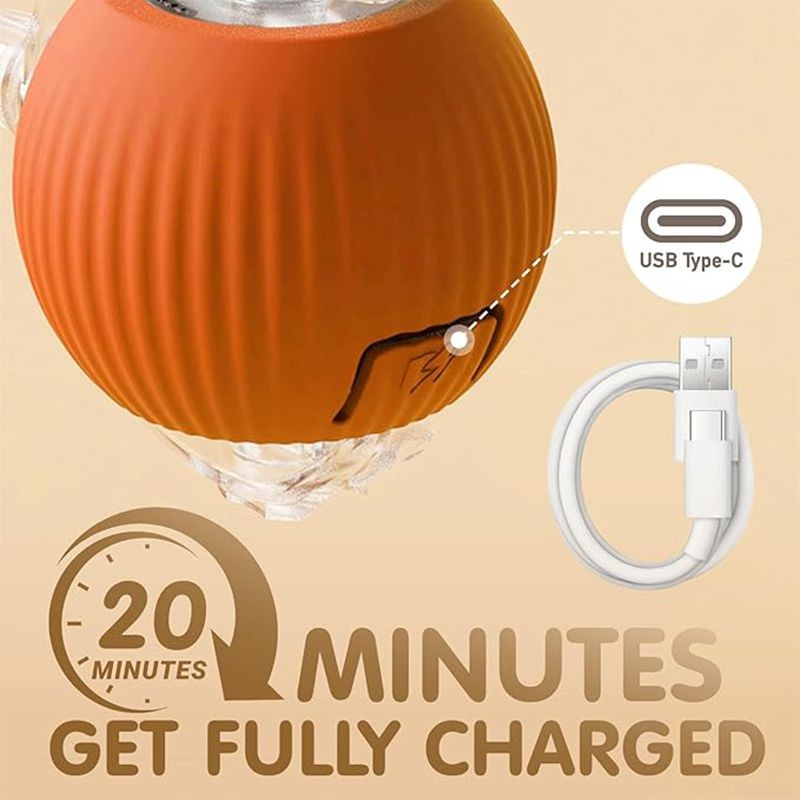 Cat Interactive Ball Toys Automatic Rolling Ball For Kitten Rechargeable Smart P