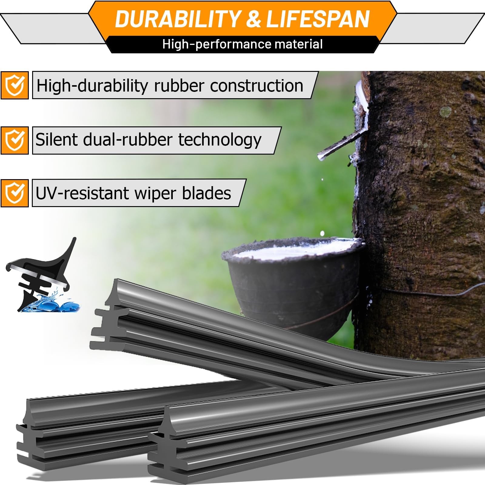 AUTOBOO 28″+21″ Windshield Wipers Replacement for Ford Transit-150 Transit-25…