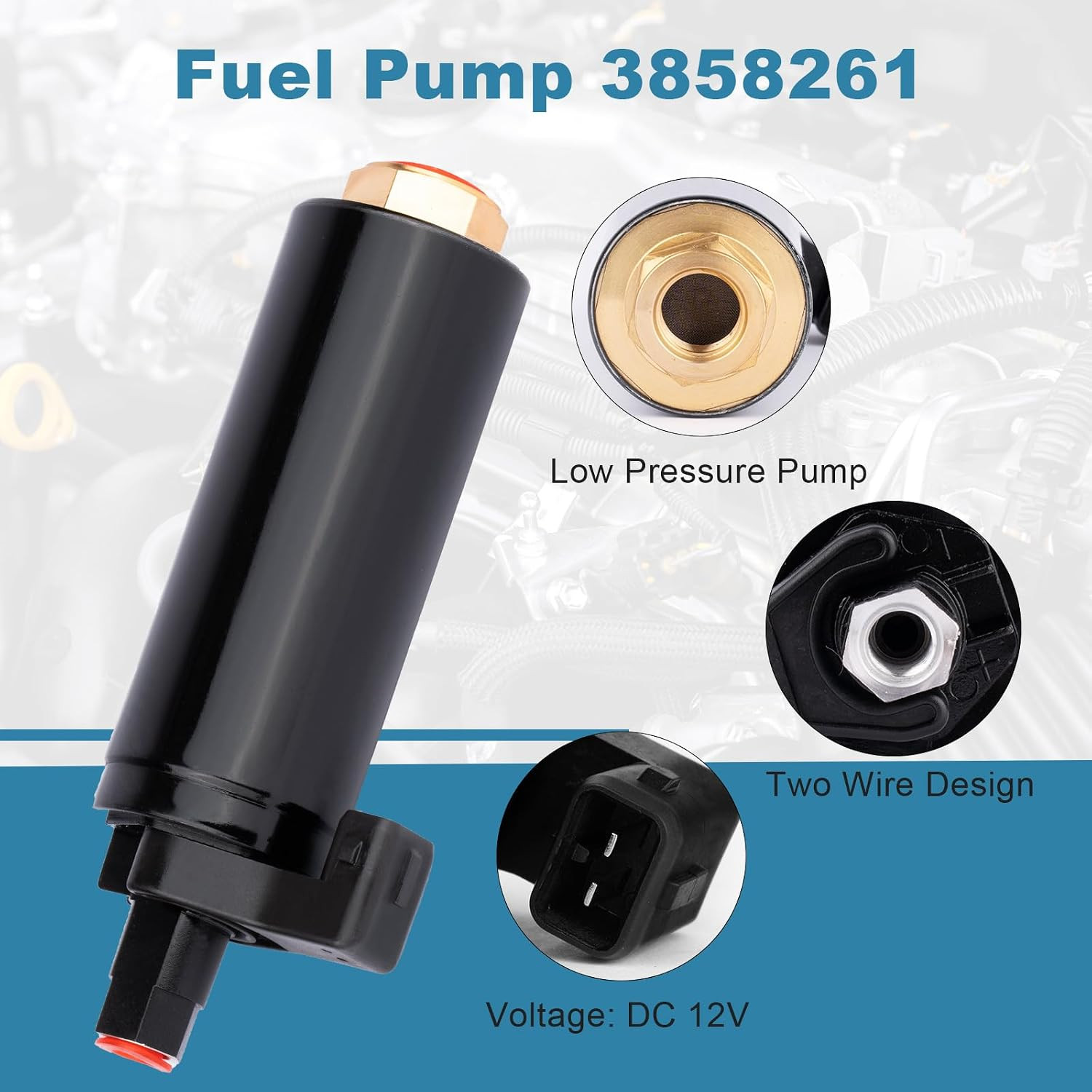 Low Pressure Marine/Outboard Fuel Pump Replacement Compatible QFS OEM Volvo Pent