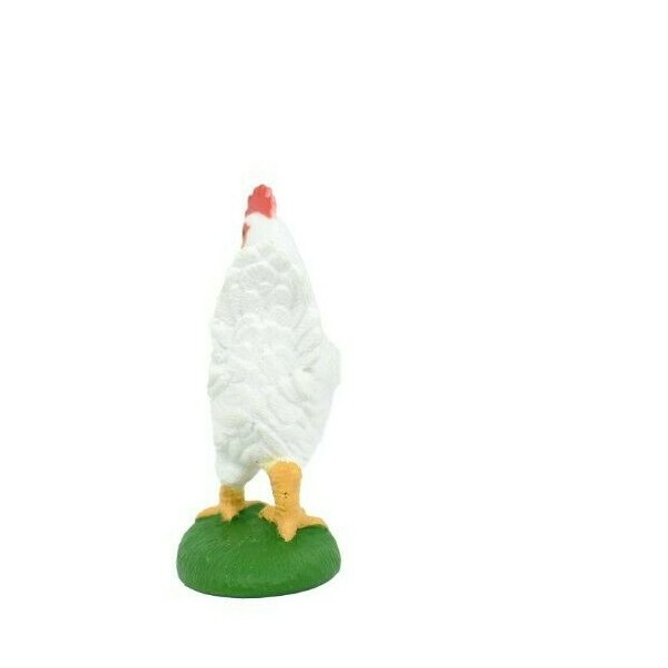 Chicken White Realistic Toy Model Plastic Replica Barn Farm Animal 2″ F7053