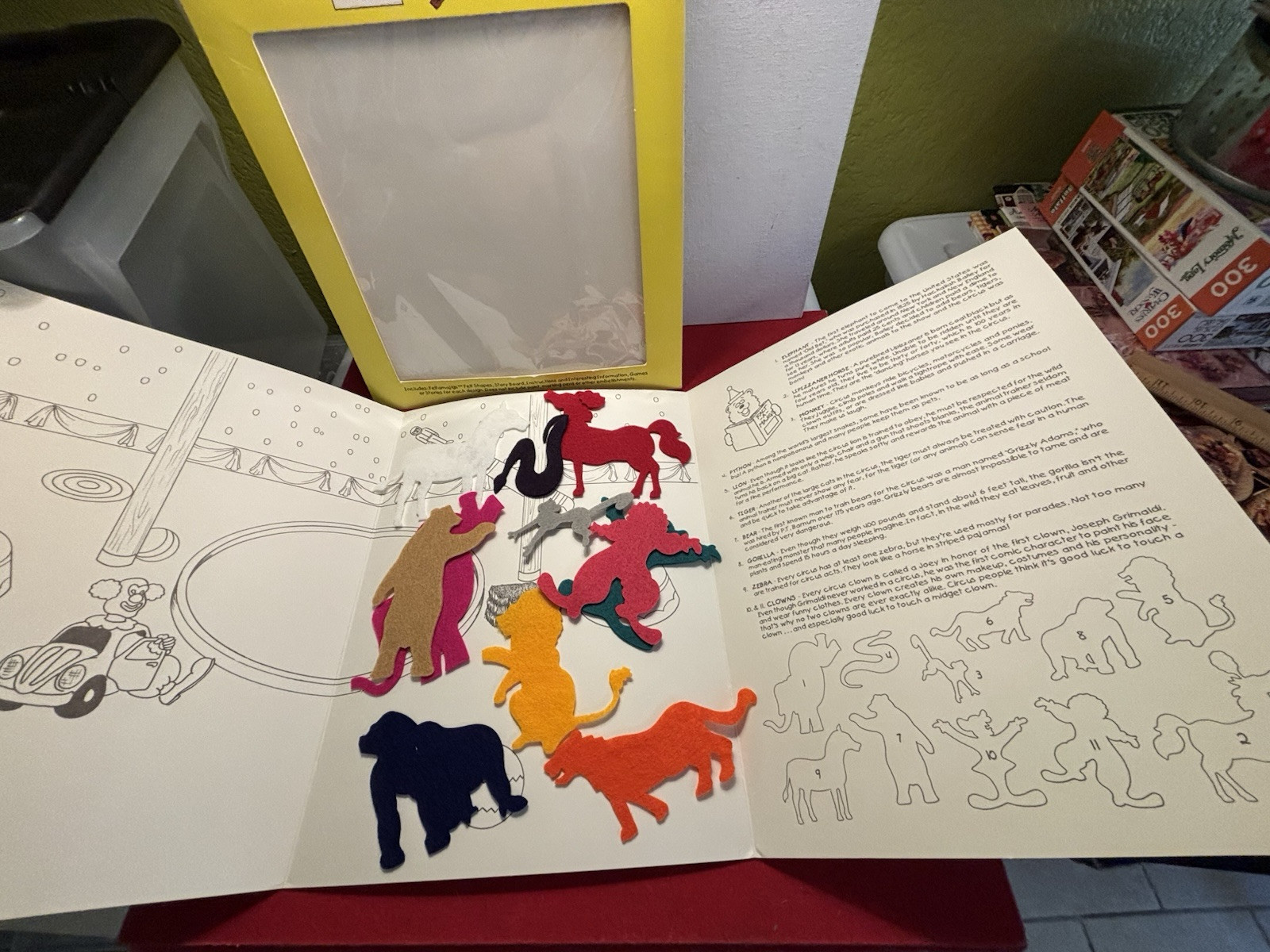 Feltamajigs Color Me Fun Educational Fun HERE COMES the CIRCUS Complete Package