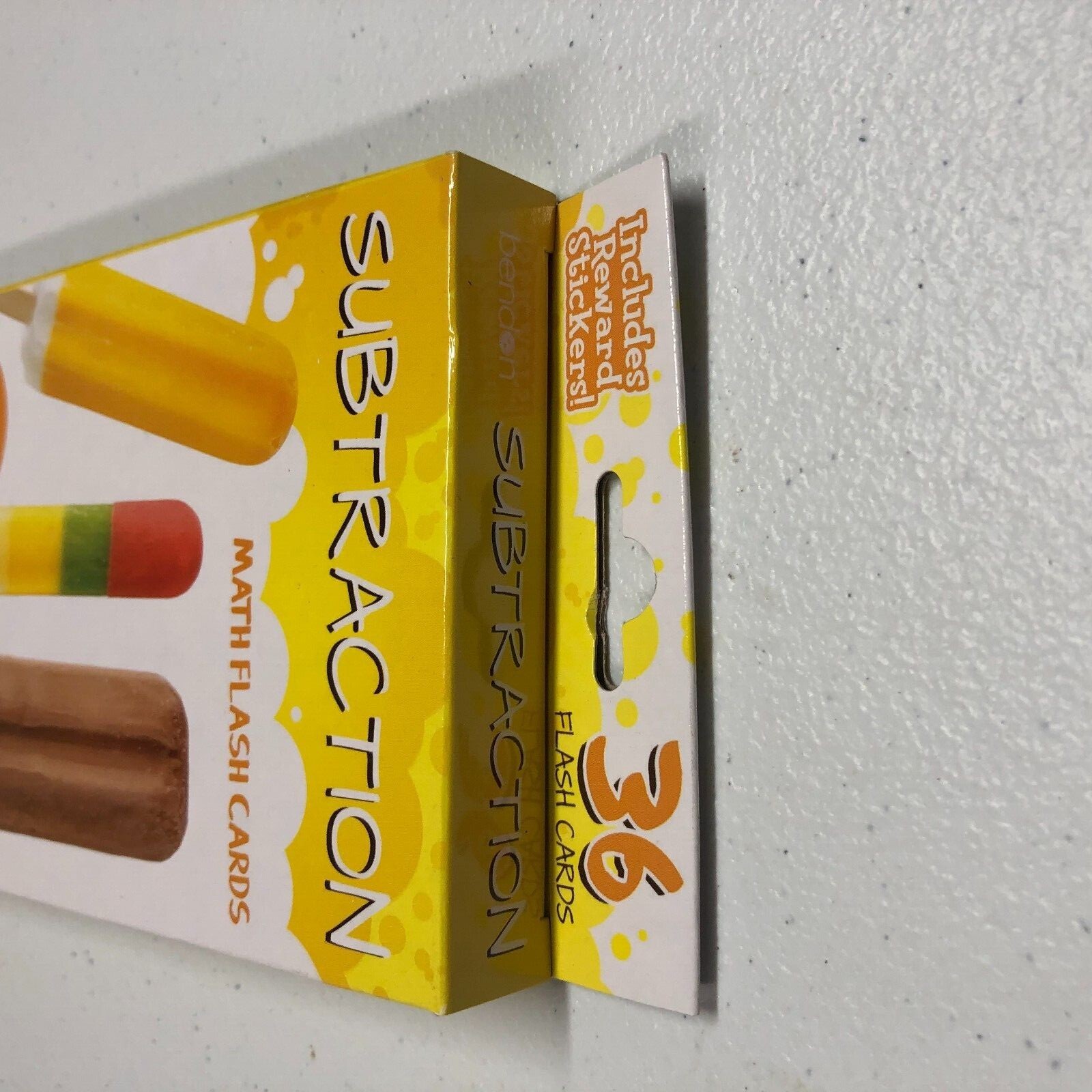 Bendon Subtraction Math Flash Cards set of 36 New Includes Reward Sticker