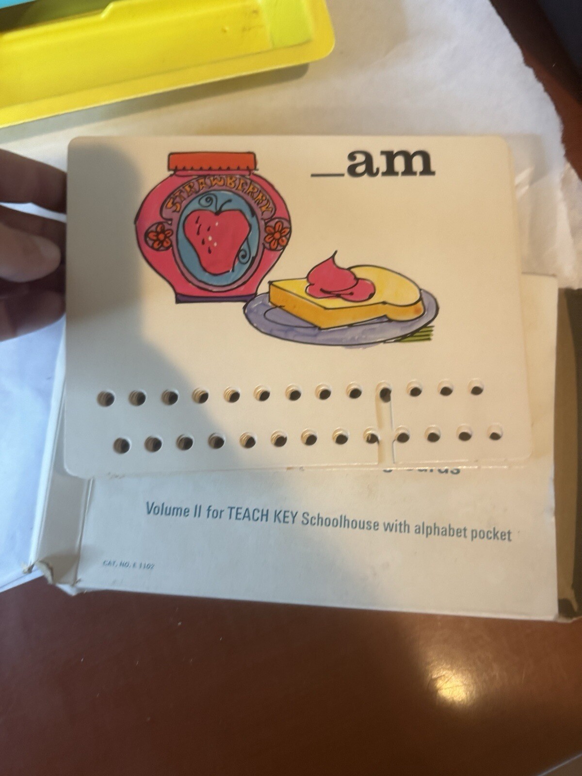 1967 3M Games TEACH KEY Reading & Spelling Aid in Box w 46 Cards