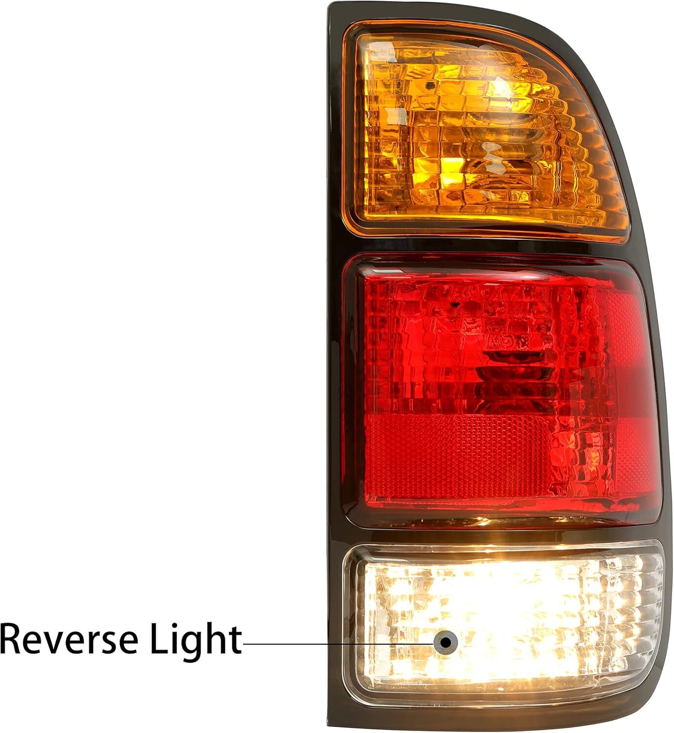 2000-06 Toyota Tundra Tail Light Right Passenger Red Amber Clear Housing & Bulbs