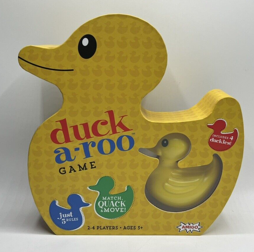 AMIGO Games Duck-a-Roo Game Includes 4 Duckies Match Quack & Move 2-4 Players 3+