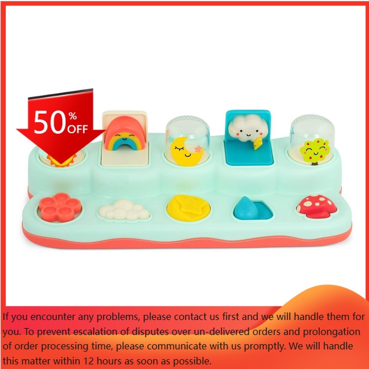 B. toys – Interactive Toy – Pop-Up Buddies: Educational Baby & Toddler Toy