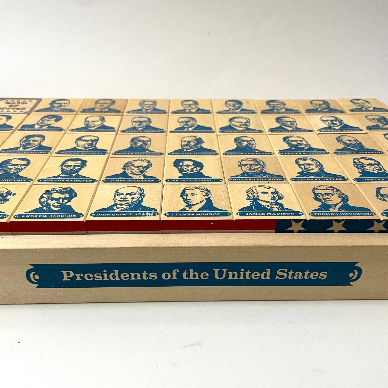 Uncle Goose Presidential Presidents of United States USA Wood Blocks Set Wooden