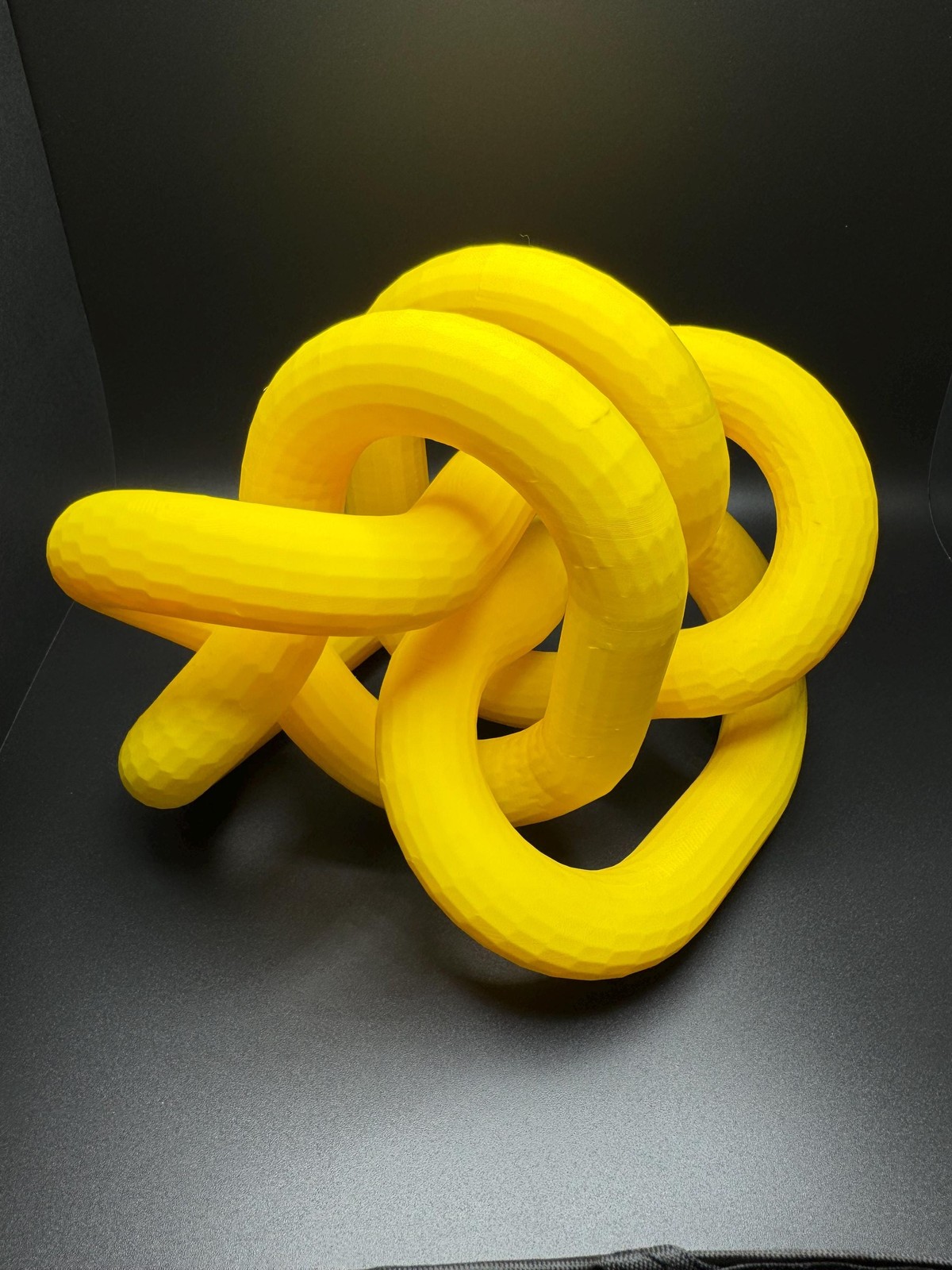 3D Printed Giant Knot Art Sculpture – Unique Gift for Home Decor, Modern Art,