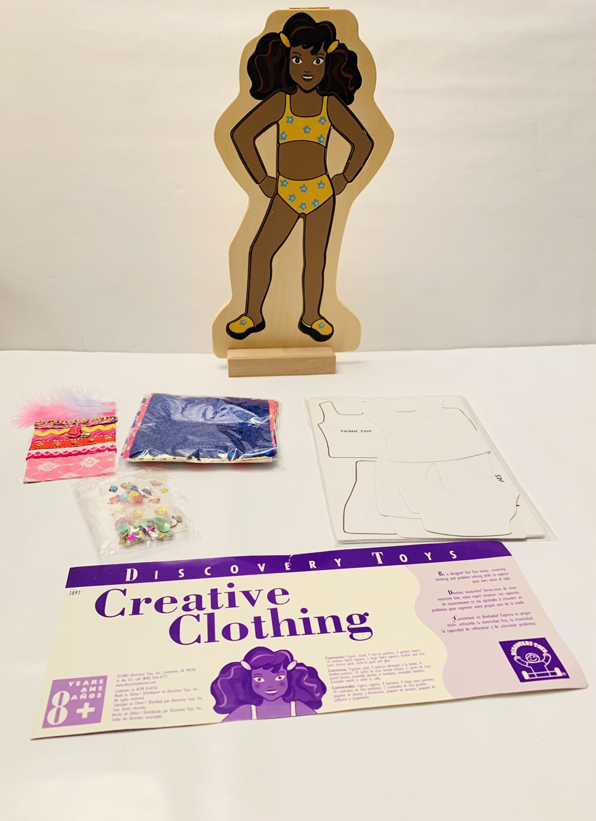 DISCOVERY TOYS CREATIVE CLOTHING AFRICAN-AMERICAN GIRL Designer/ Fashion #3893