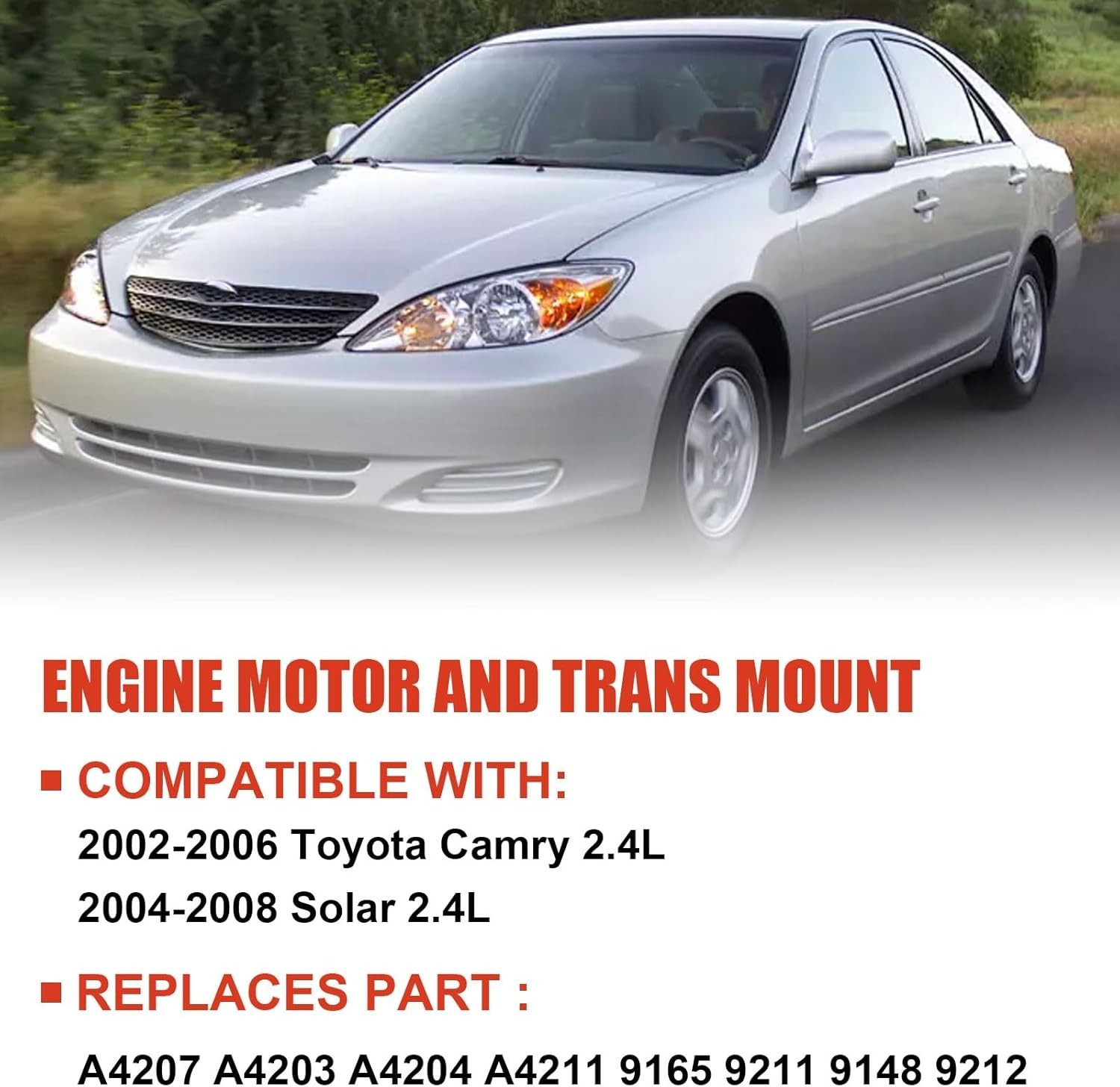 Engine Motor and Trans Mounts Compatible with Camry 2002 2003 2004 2005 2006 …