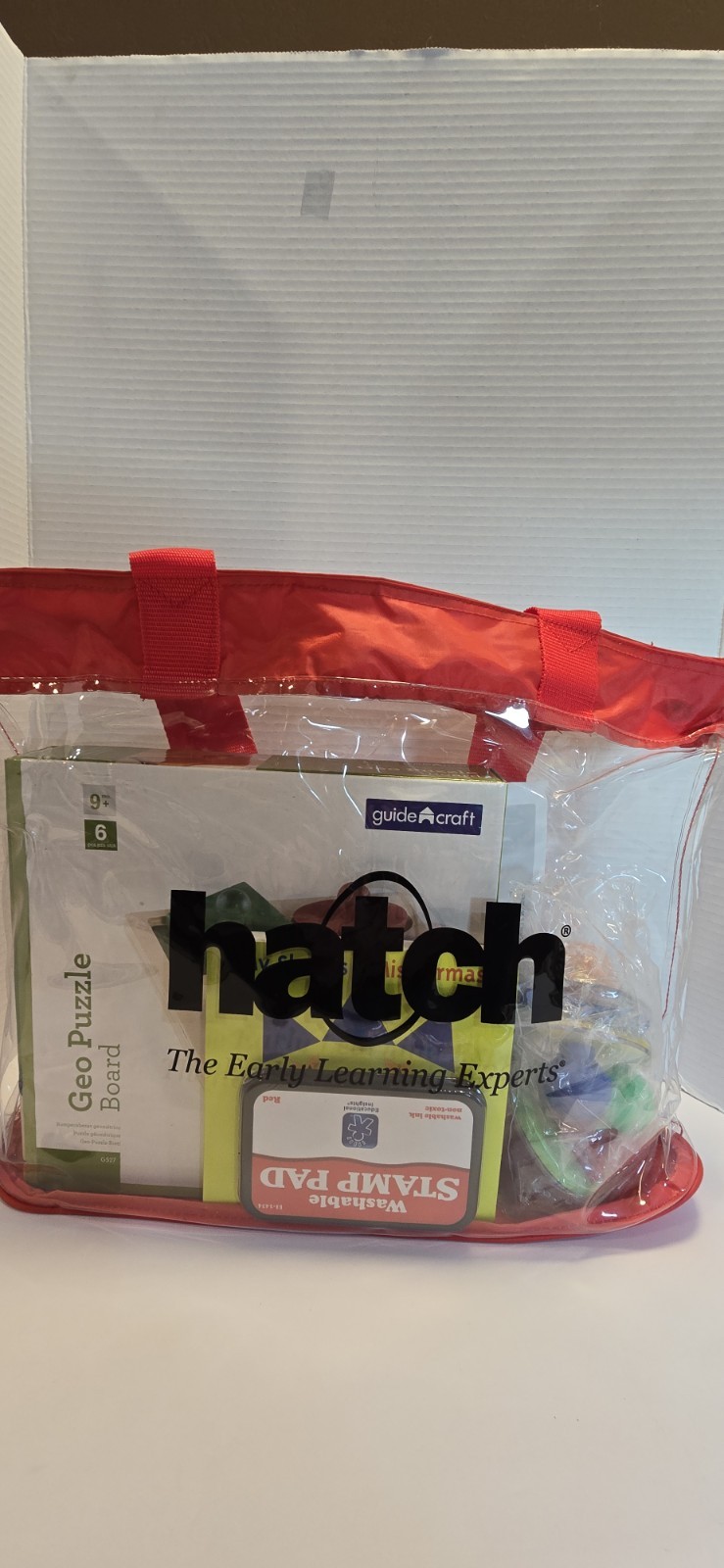 Hatch Early Learning Development Kit – Geo Puzzle Board, “My Shapes” Book & Art