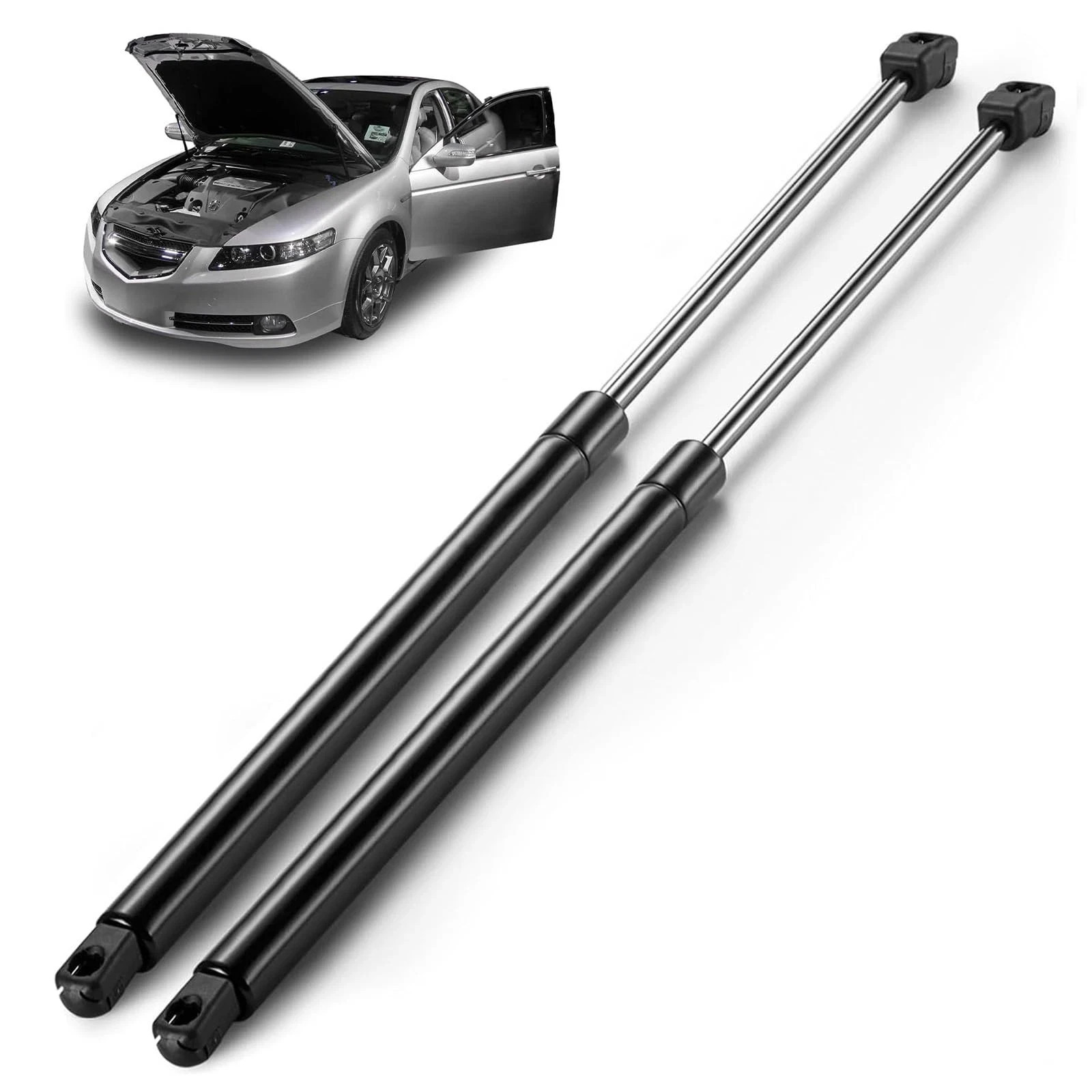 ARANA Hood Struts for Acura TL 2009-2014, Front Bonnet Hydraulic Shocks Black