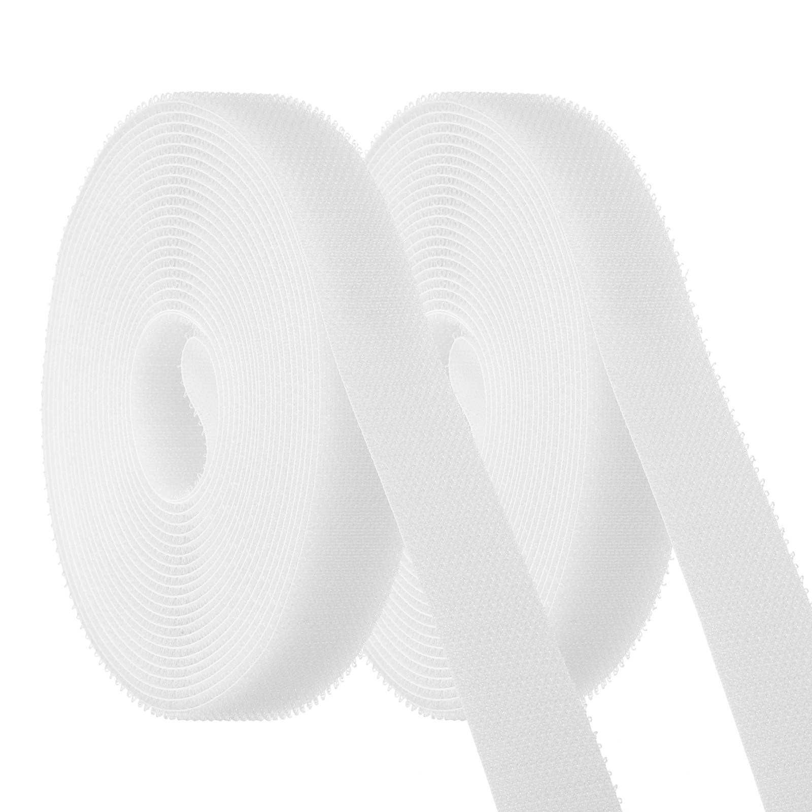 2pcs Carpet Marker Strips 0.8 Inch x 16.4 Ft, Floor Markers Nylon Strip, White