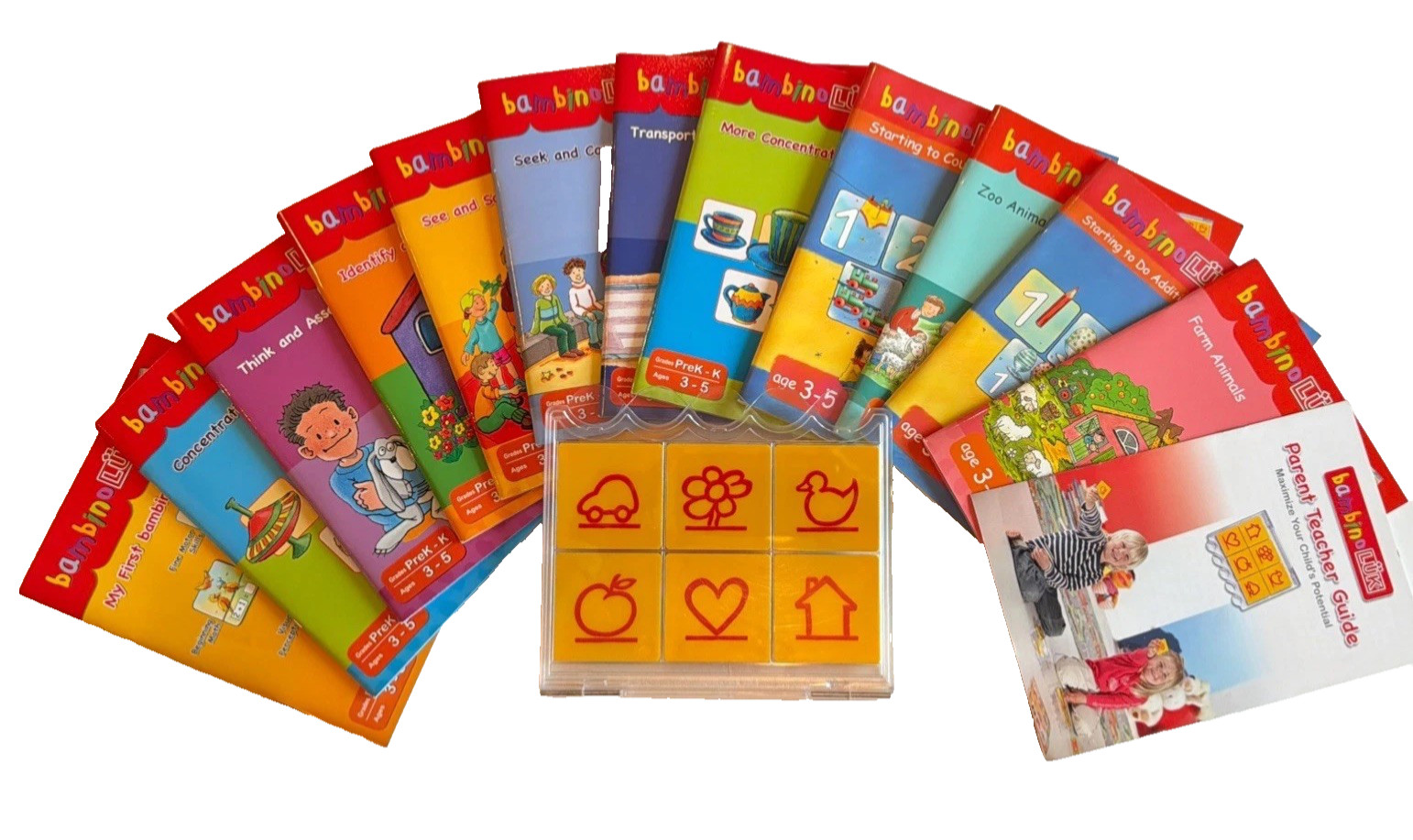 Beyond123 BambinoLUK Early Learning IQ System 12 Books Controller Guide LOT 3-5y