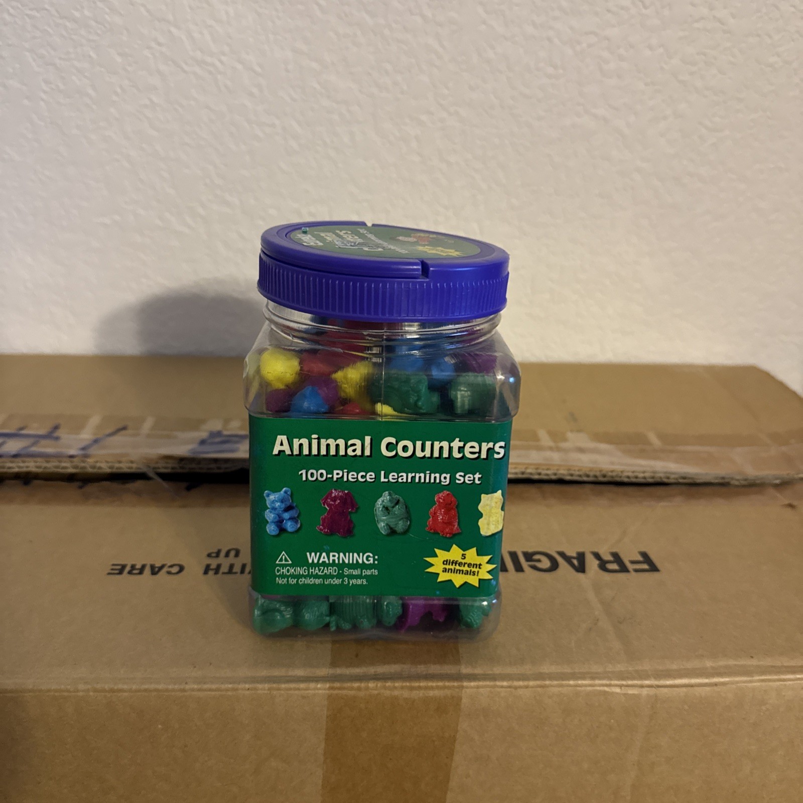 EU867470 – Animal Counters, by Eureka – 100-Piece Learning Set – For Ages 3+