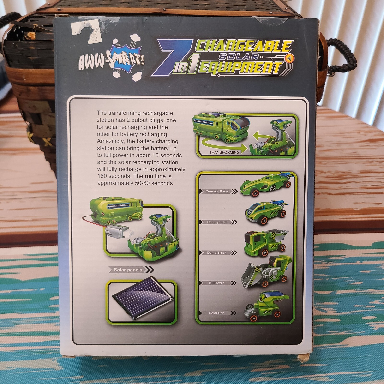 7 in 1 Changeable Solar Equipment Science Kit Fun Educational Toy New Open Box