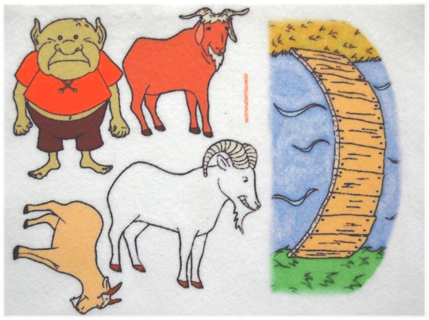 Three Billy Goats Gruff Felt / Flannel Board Set