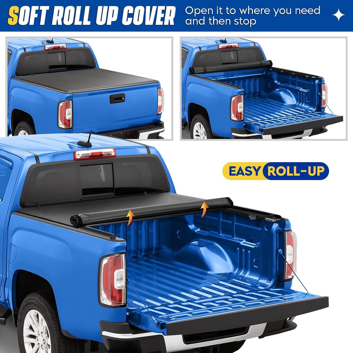 Soft Tonneau Cover for Chevy 2500HD 6.9ft