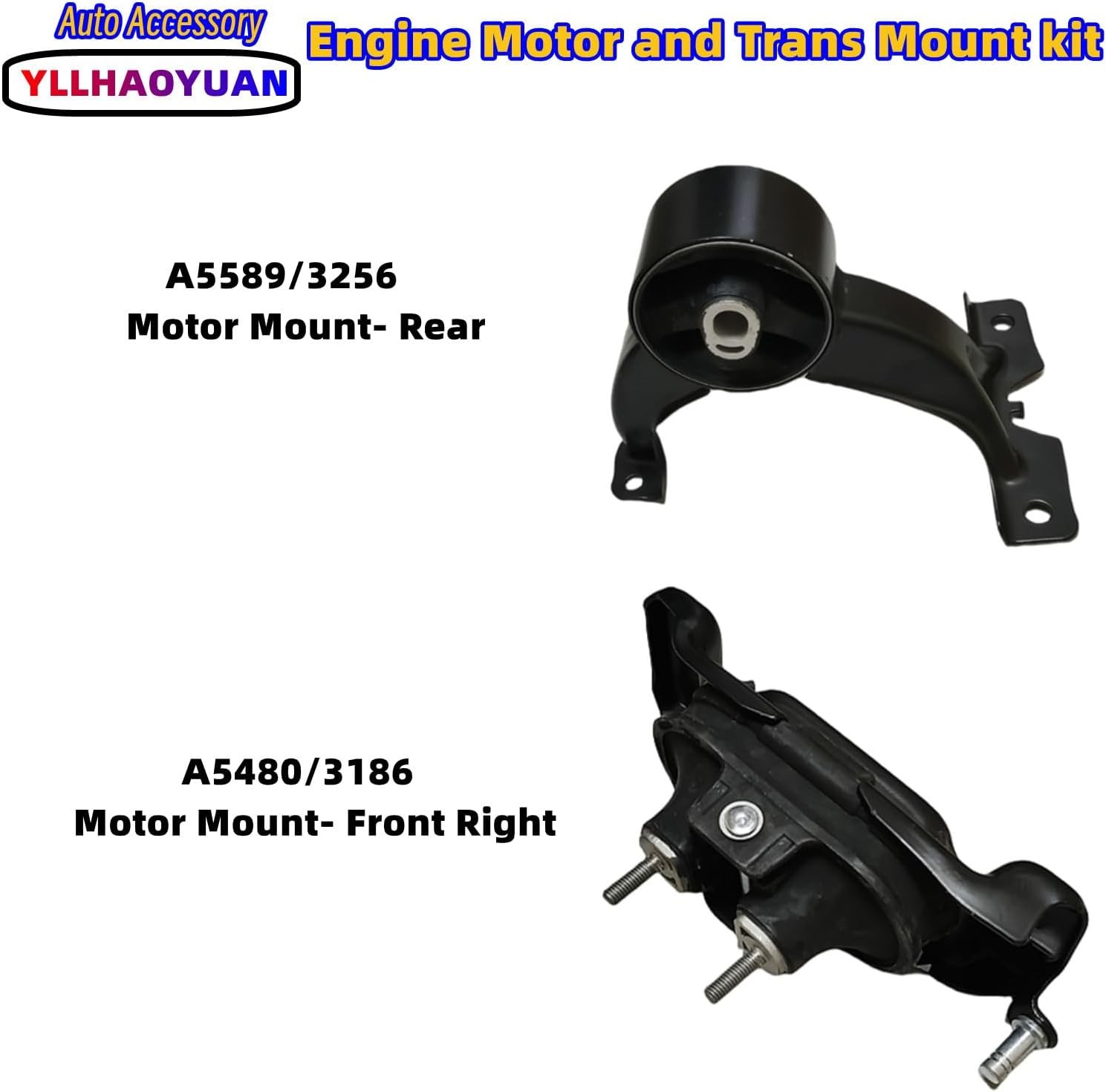Complete Engine Motor Mount Set of 4 Compatible with 2011-2017 Grand Caravan 3.6