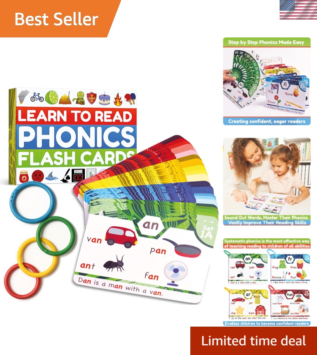 Phonics Flash Cards – Learn to Read in 20 Phonic Stages – Education for Kids …