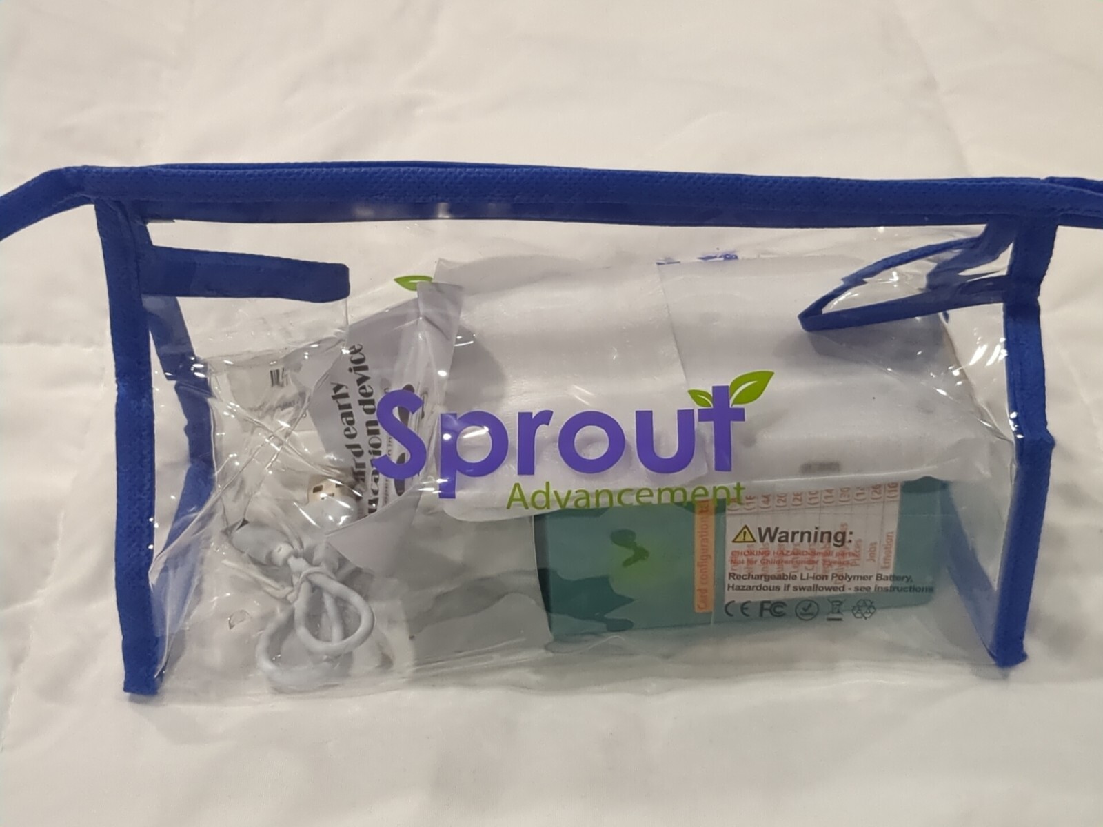 Sprout Talking 224 Learning Flash Cards for Toddlers Slim Design Waterproof Bag