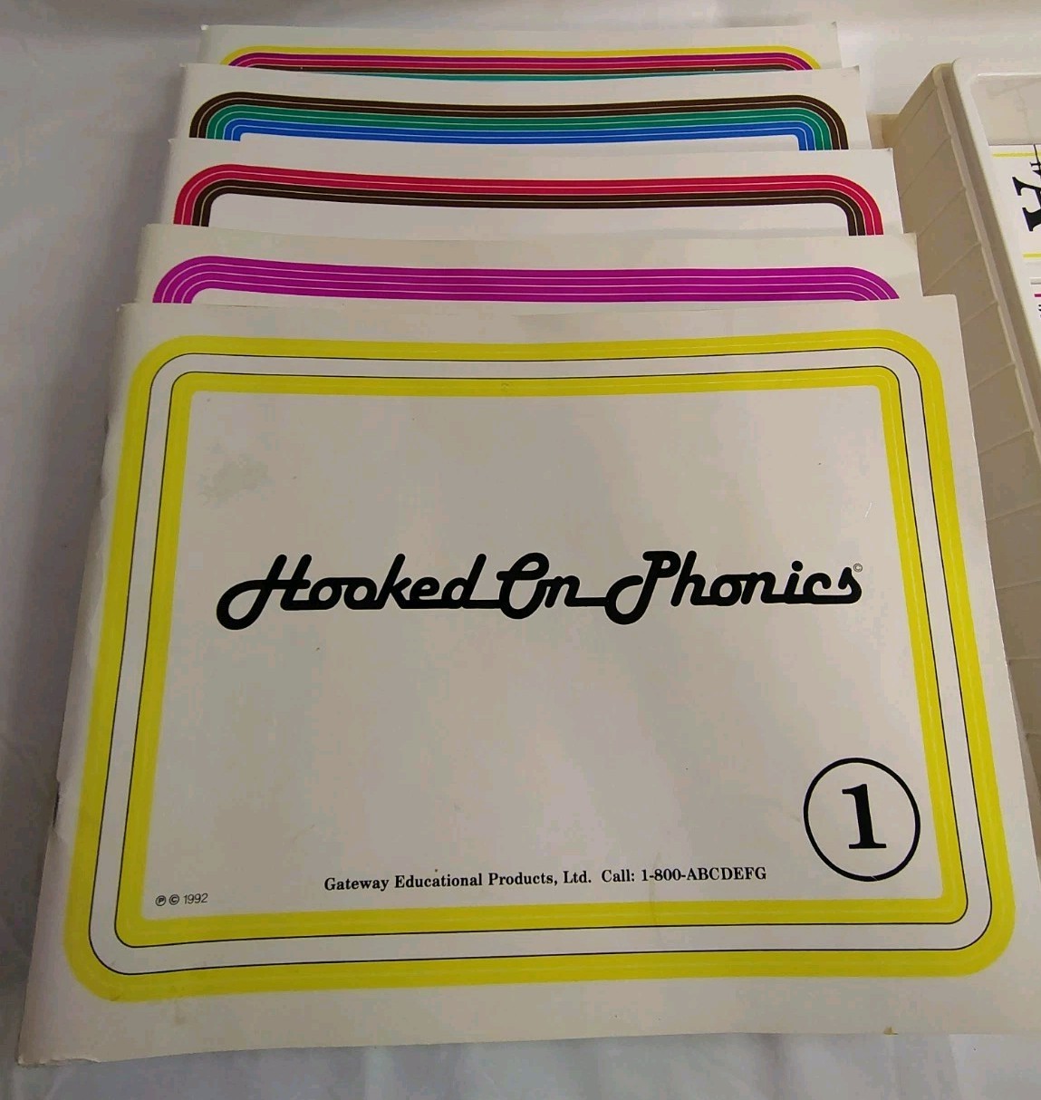VTG Hooked On Phonics Gateway Educational Kit Cassette Tapes Book Complete Set