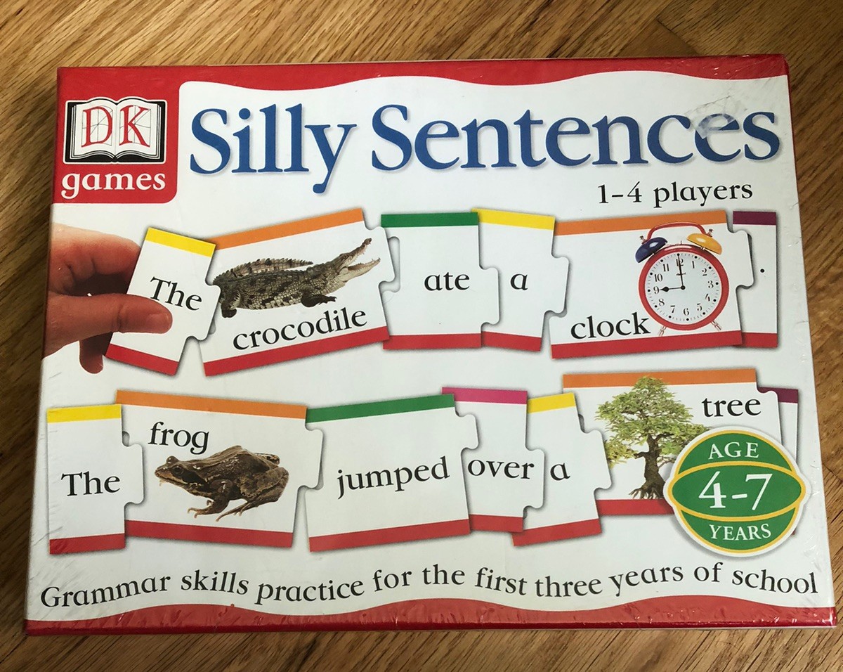 DK Games Silly Sentences Grammar Skills Practice Game 1-4 Players Ages 4-7 NEW