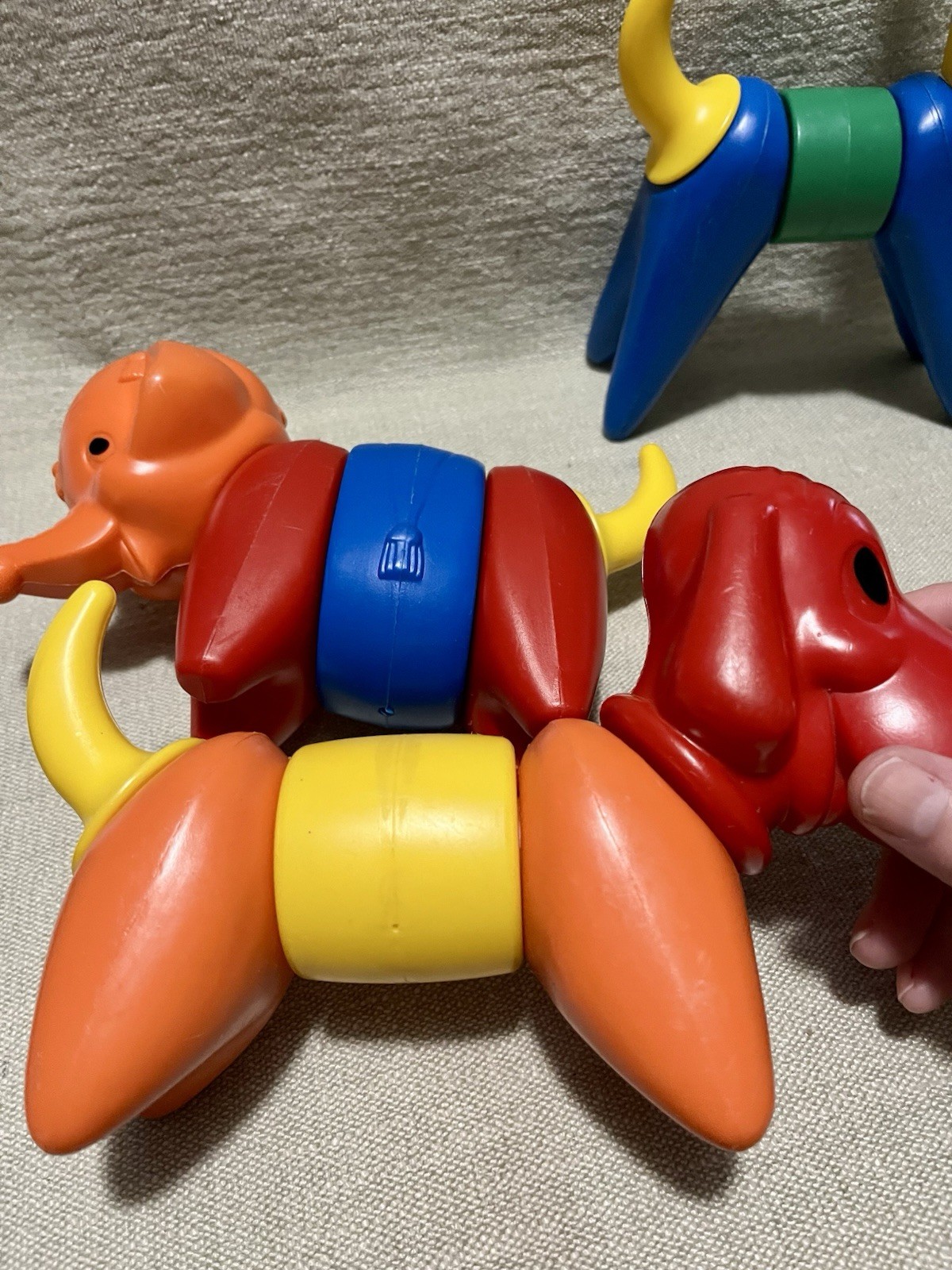 Tupperware Zoo It Yourself Animals Toys Dog Elephant Giraffe 16 pc Set 1966-70s