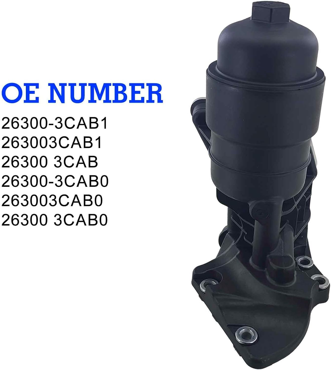 26300-3CAB1 Complete Oil Filter & Housing Assembly for 2012-2019 Kia