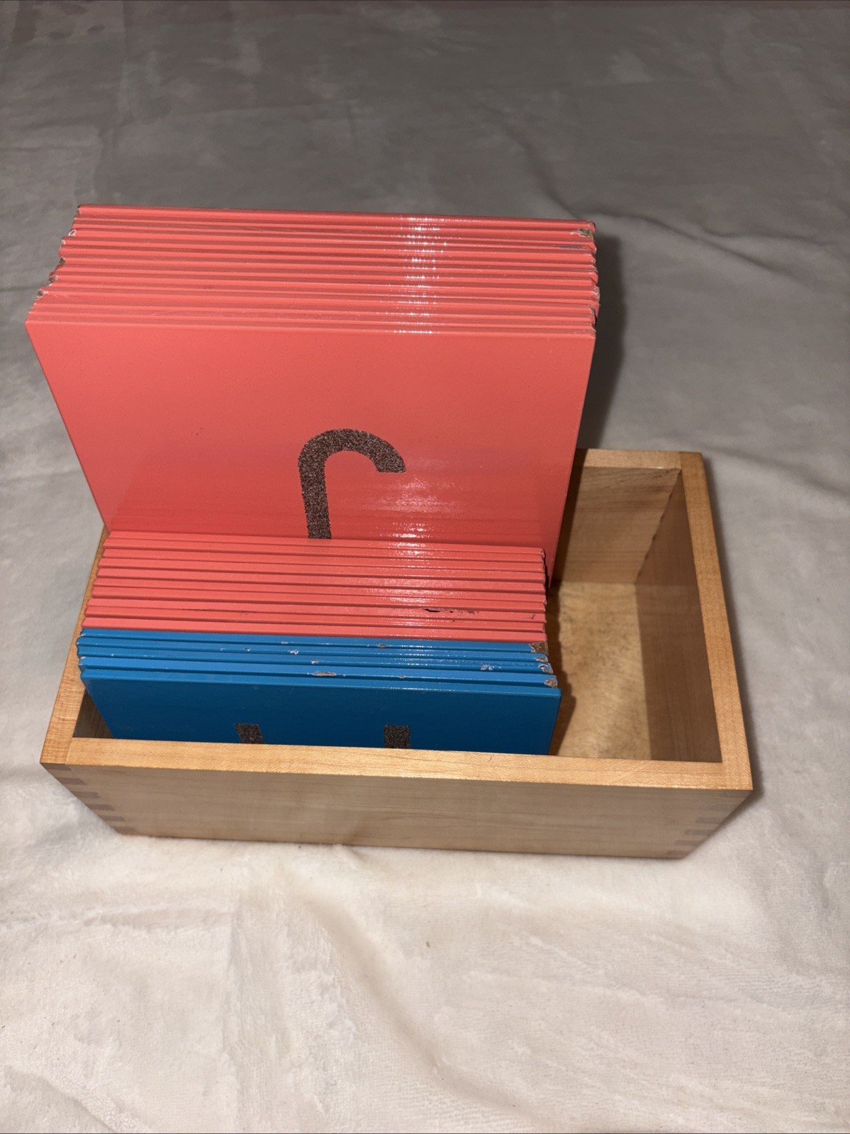 Montessori Sandpaper Letters & Numbers Print Sensorial Tactile Visual Nienhuis