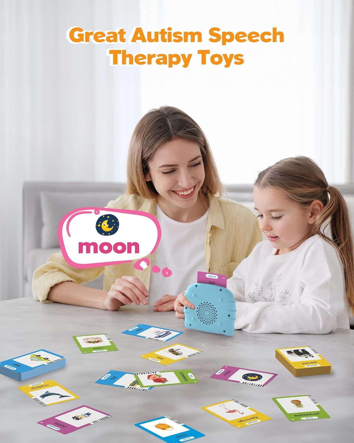Talking Flash Cards for Toddlers 1 2 3 4 Year Olds, Montessori Language Learning