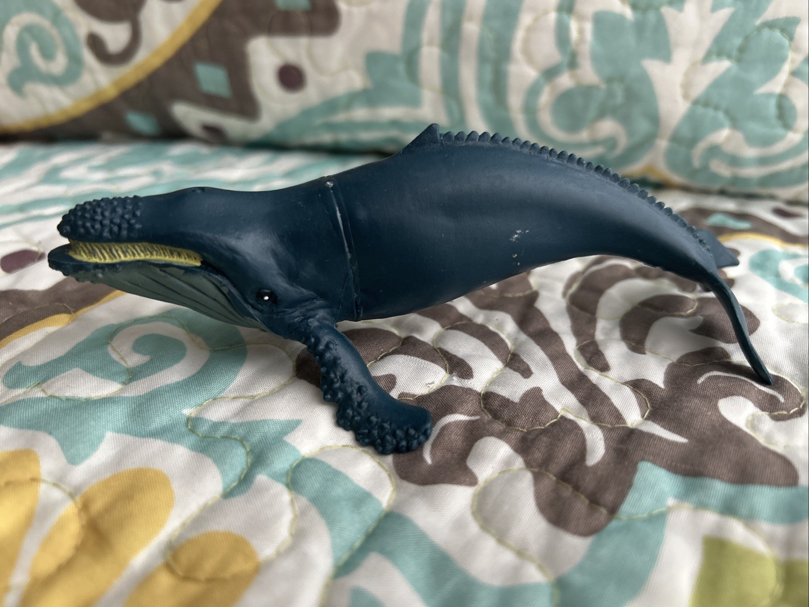 Realistic Humpback Whale Toy 6” Plastic Replica Sea Life Decor Cake Topper