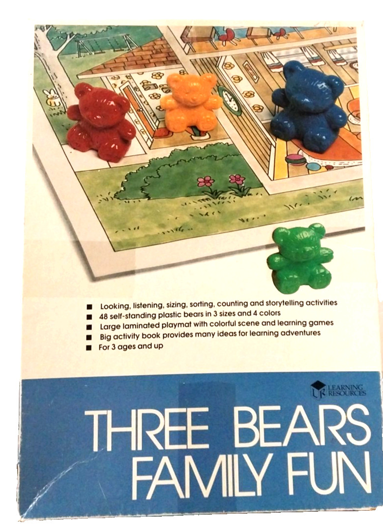 VTG Learning Resources Three Bear Family Fun, Counting Town Game School Complete