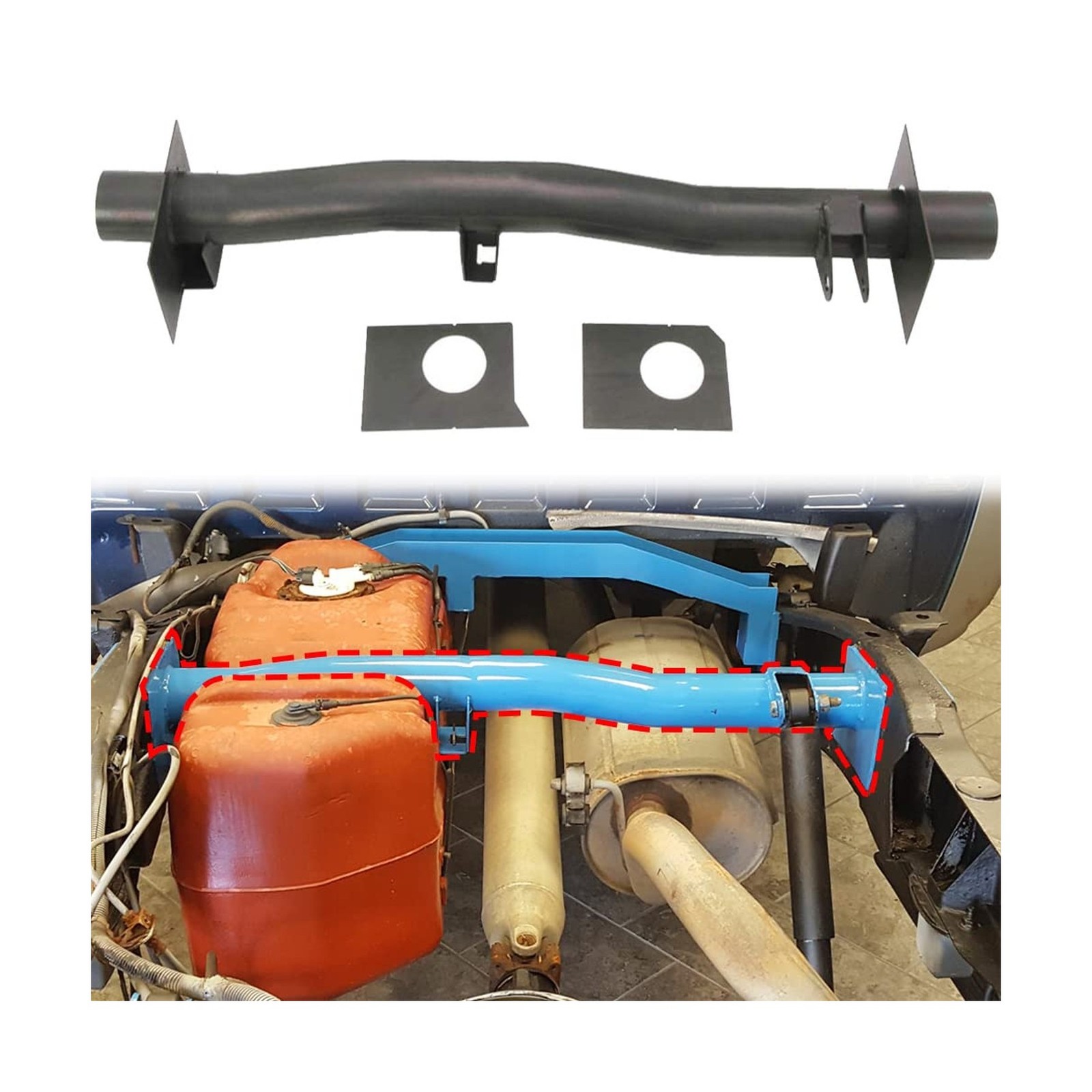 ELITEWILL Rear Fuel Tank Support Crossmember Fit for 1999-2006 Chevy Silverad…