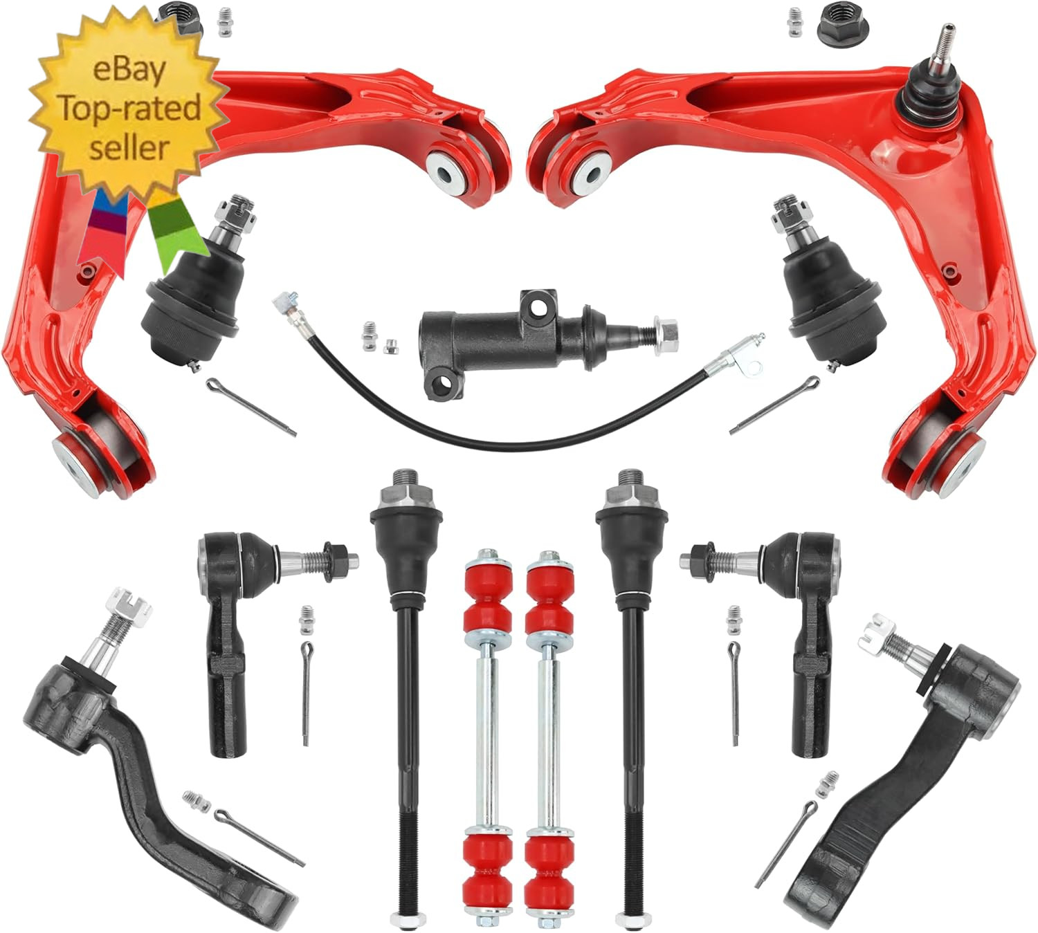 13PC Front End Suspension Kit for Chevy Silverado GMC Sierra 2500HD 3500Hd,Subur